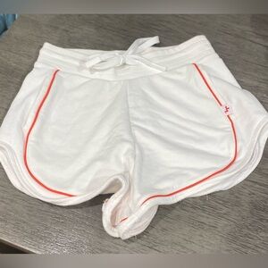 JoyLab White Athletic Shorts with Red Trim